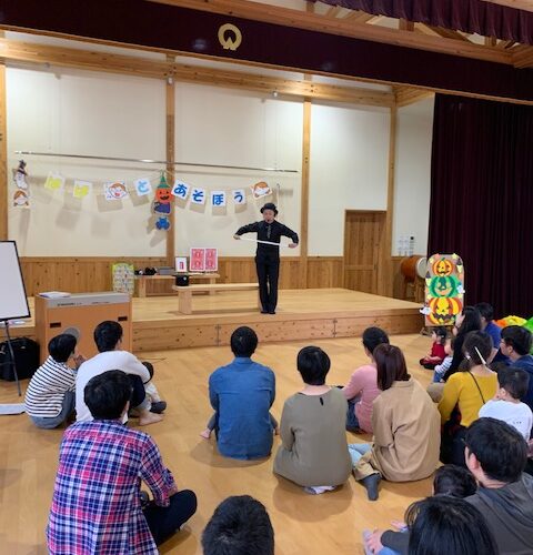 大口北保育園にて親子のふれあいイベントに参加させていただきました。普段なかなかこういった時間を過ごすことがないのでとっても有意義な時間を過ごすことができました