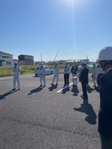 平成29年の豪雨により堤防から越水し、浸水被害が発生した一級河川合瀬川です。 改修工事も順調に進んでいるとのことなので一安心です。